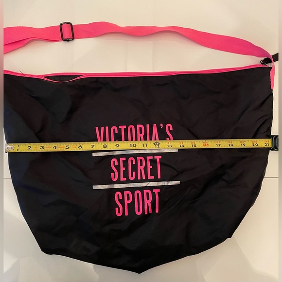 Victoria’s Secret Sport Tote- Black and Pink. 15.5” x 21” - Picture 6 of 6
